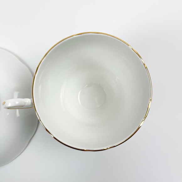 Vintage Regency English Bone China Tea Cup & Saucer Set Floral Made in England - Picture 6 of 10